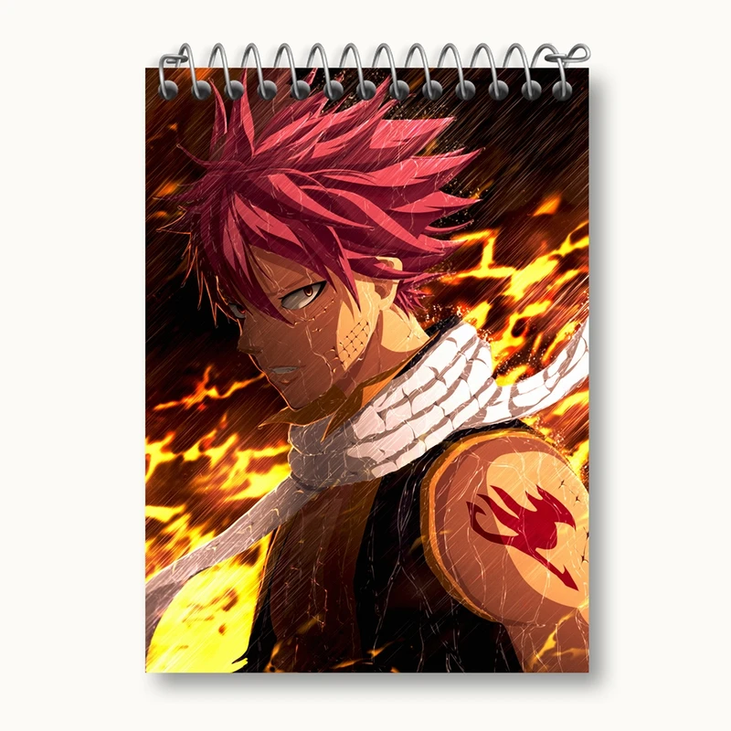 دفتر یادداشت 50 برگ خندالو مدل ناتسو انیمه فری تیل Fairy Tail کد 16511