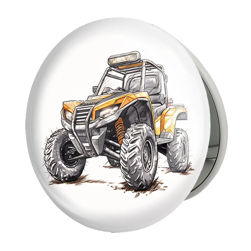 آینه جیبی خندالو طرح موتور چهار چرخ مدل تاشو کد 37093