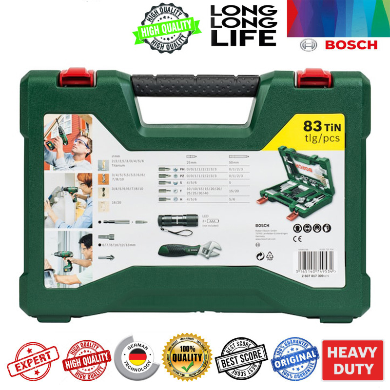 Bosch 83 2025 piece drill set