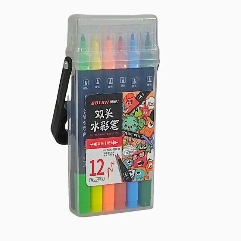 ماژیک رنگ آمیزی 12 رنگ مدل 2 سر