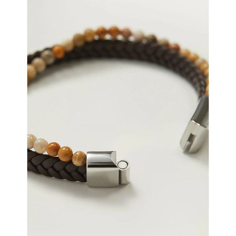 دستبند مردانه مانگو مدل BR514LEA