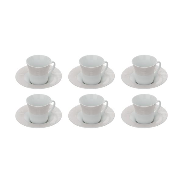 سرویس چای خوری 12 پارچه چینی زرین ایران مدل DS-02