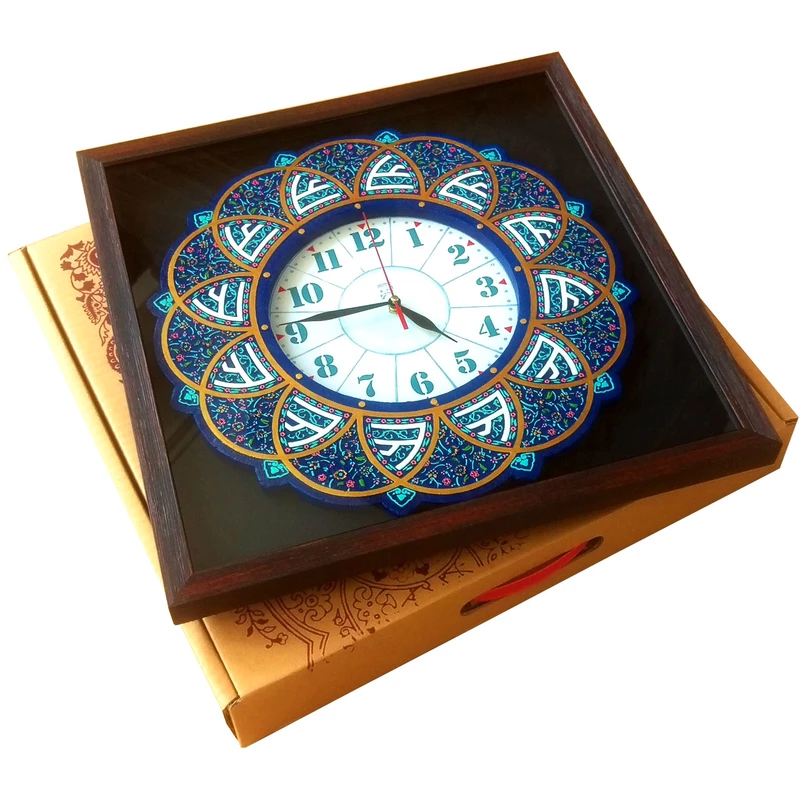 عکس شماره 7 : ساعت دیواری لوح هنر طرح علی علیه السلام کد 171