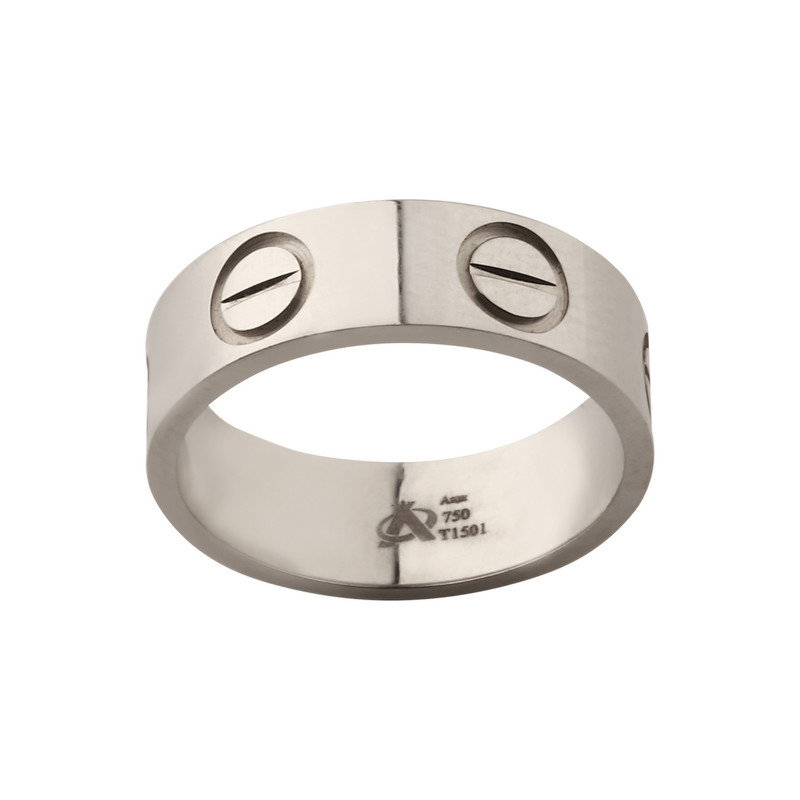 انگشتر طلا 18 عیار زنانه با طرح کارتیه لاو صلاحی گلد مدل 4515 سایز 56