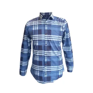 پیراهن آستین بلند مردانه مدل چهارخانه