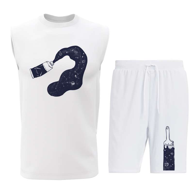 ست تاپ و شلوارک مردانه مدل P028W