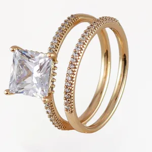 ست حلقه و پشت حلقه زنانه ژوپینگ کد yy492 بسته دو عددی