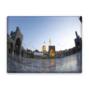 کاشی اطلس آبی طرح بارگاه ملکوتی علی بن موسی مدل T4986