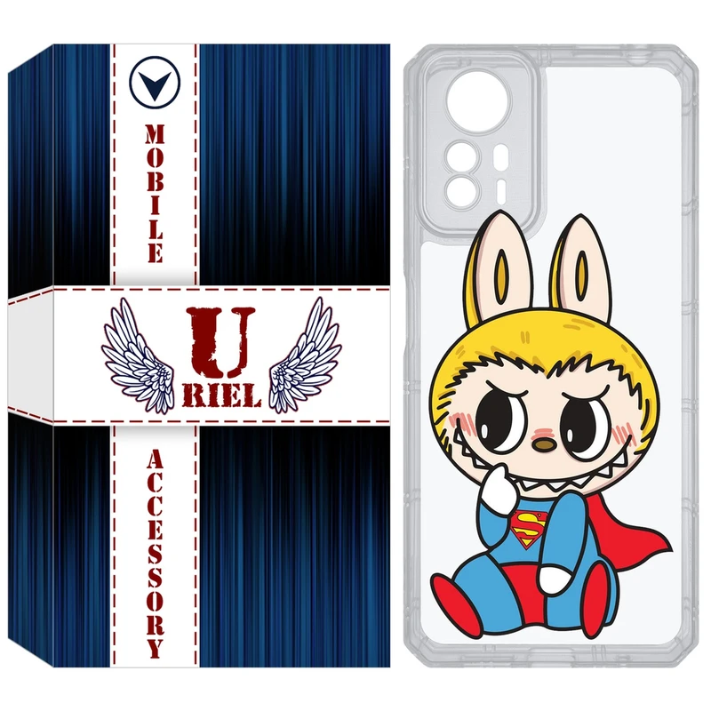کاور یوریل مدل Clear کد 147 طرح لبوبو Labubu مناسب برای گوشی موبایل شیائومی Redmi Note 12S