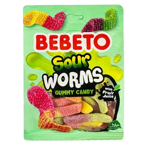 پاستیل شکری SOUR WORMS ببتو - 80 گرم