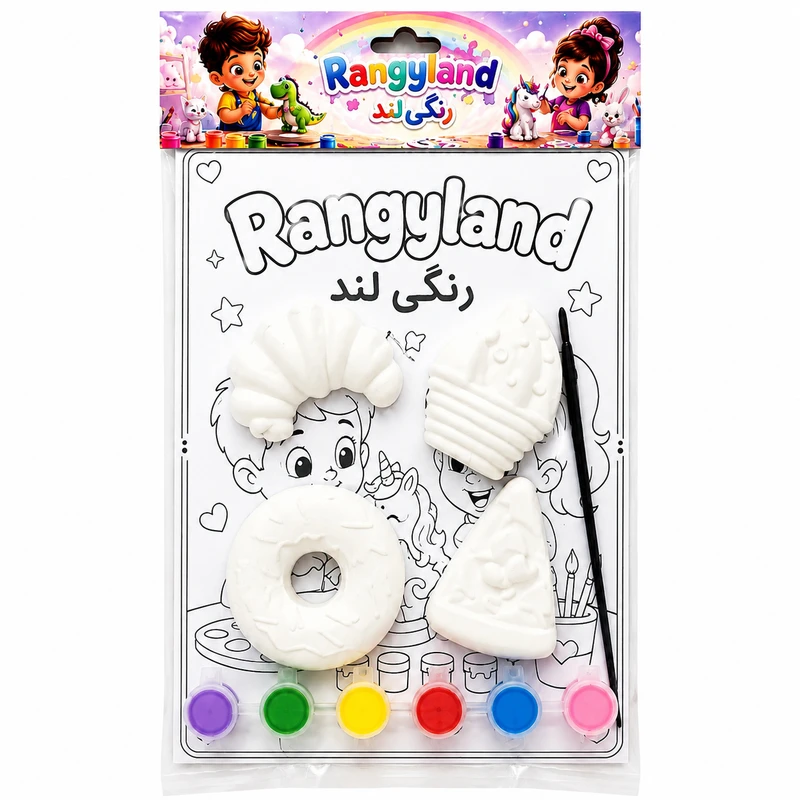 پک رنگ آمیزی مجسمه مدل شیرینی