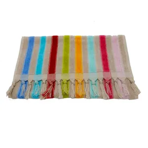 حوله دستی مدل کارنا کد 012 سایز 40x75 سانتی متر مجموعه دو عددی