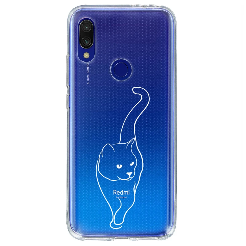 کاور مگافون طرح گربه مدل C60-W مناسب برای گوشی موبایل شیائومی Redmi 7