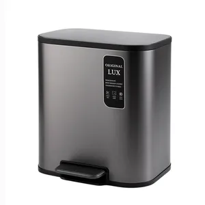 سطل زباله پدالی اورجینال مدل اسلب کد ۶۱۸ ظرفیت ۲۰ لیتر