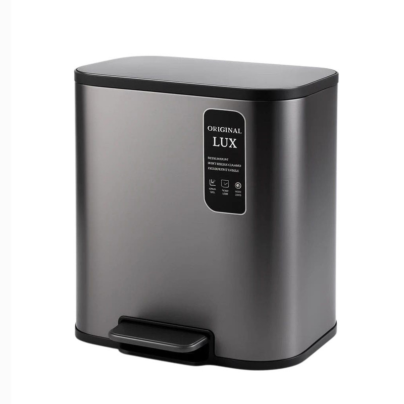 سطل زباله پدالی اورجینال مدل اسلب کد ۶۱۸ ظرفیت ۲۰ لیتر