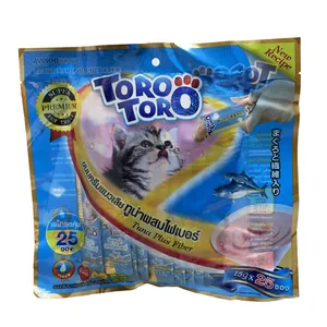  بستنی گربه توروتورو مدل tuna plus fiber  مجموعه 25 عددی