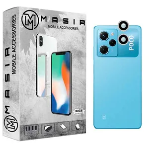 محافظ لنز دوربین مسیر مدل رینگی نگین دار مناسب برای گوشی موبایل شیائومی Poco X5 Pro 5G