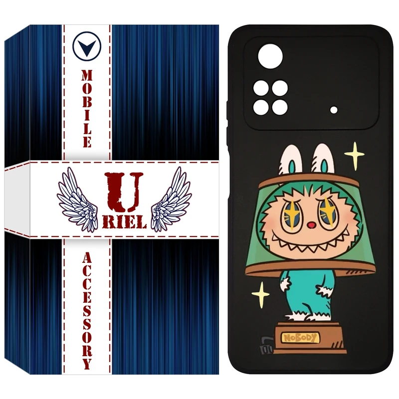 کاور یوریل قاب مدل KSH کد 126 طرح عروسک لبوبو مناسب برای گوشی موبایل شیائومی Poco M4 Pro 4G