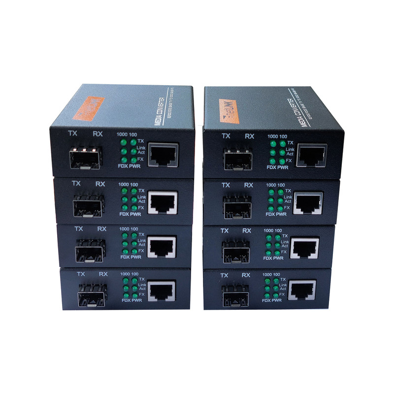 مدیاکانورتر نت لینک مدل HTB-GSFP-01 بسته 8 عددی