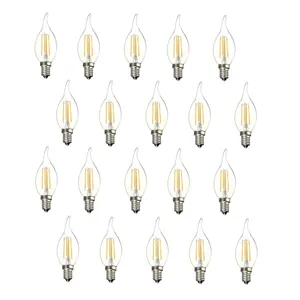 لامپ فیلامنتی 8 وات مدل اشکی 2026 پایه E14 بسته 20 عددی