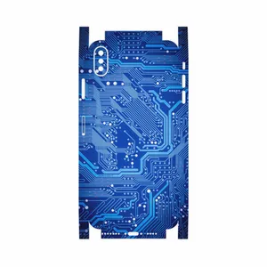 MAHOOT Blue Printed Circuit Board-FullSkin Cover Sticker for Apple iPhone XS Max