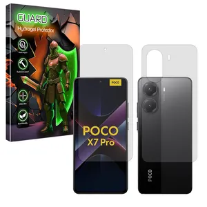 Guard Tough model matte screen protector suitable for Xiaomi Poco X7 Pro mobile phone along with the back protector