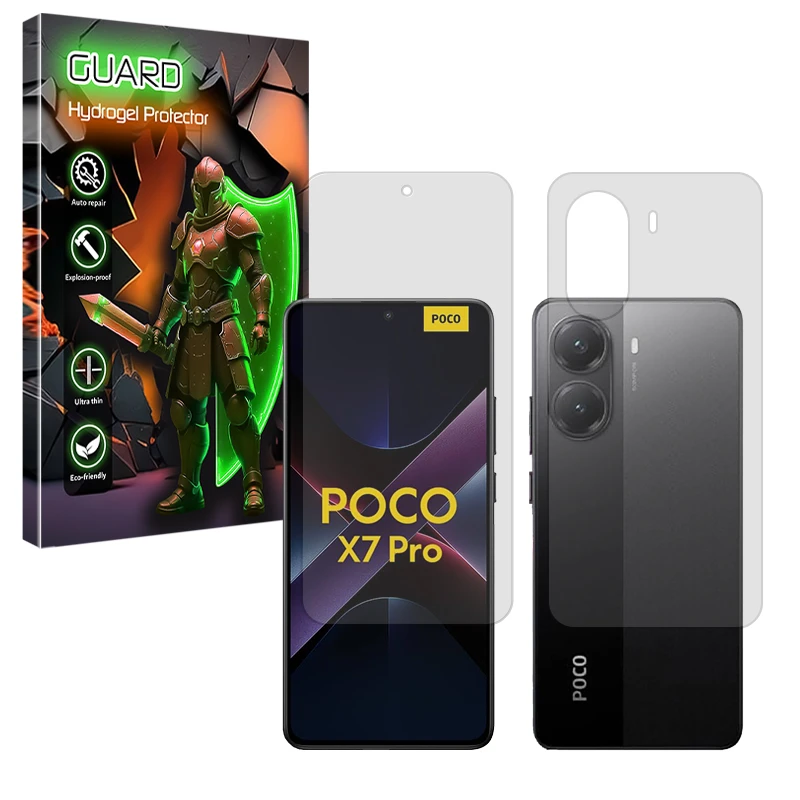 محافظ صفحه نمایش مات گارد مدل Tough مناسب برای گوشی موبایل شیائومی Poco X7 Pro به همراه محافظ پشت گوشی