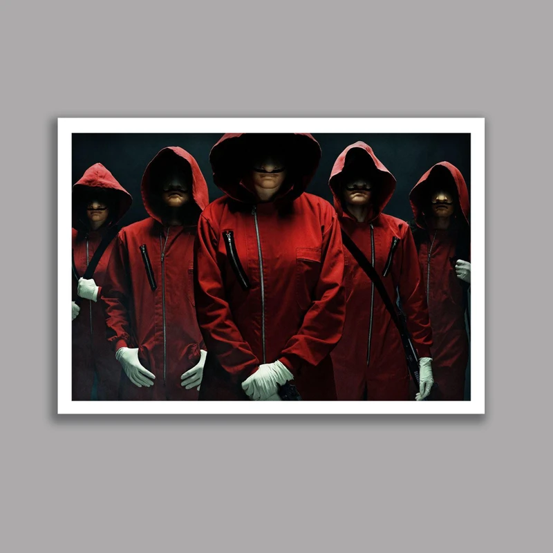 تابلو مدل سریال خانه کاغذی Money Heist کد LA-G10653