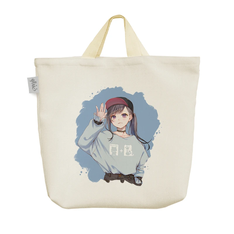 ساک خرید خندالو مدل دختر انیمه ای کد 1462