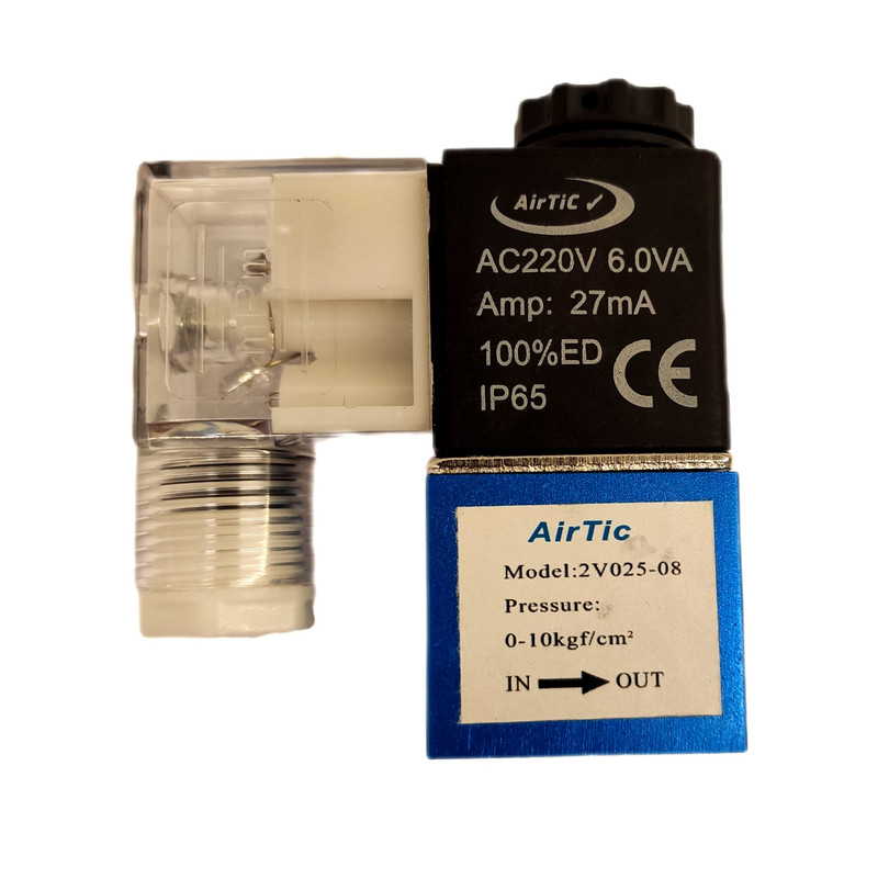 شیر برقی پنوماتیک ایرتیک مدل 2V025-08 شیر برقی پنوماتیک ایرتیک مدل 2V025-08