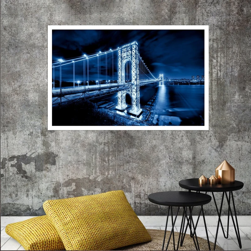 تابلو بکلیت طرح پل کابلی و منظره شهر مدل W-S2920