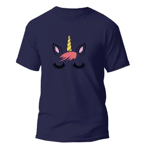 تی شرت آستین کوتاه دخترانه مدل Unicorn کد 091
