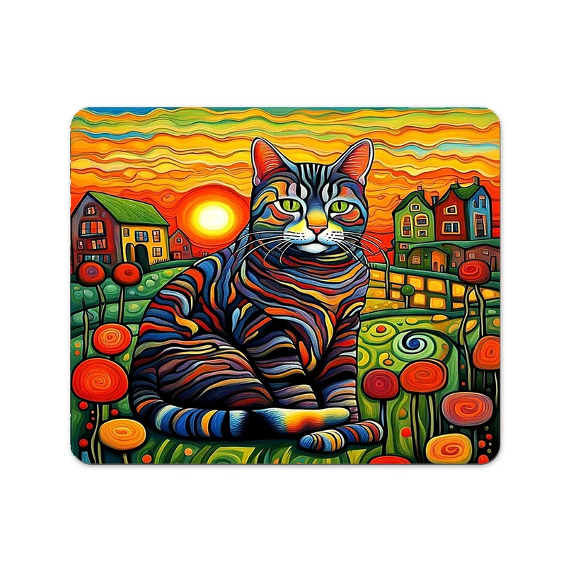 ماوس پد پاد آفرین مدل گربه کد DKMP66 سایز 24*19 سانتی متر