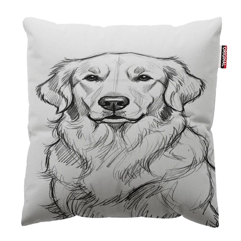 کوسن پاد آفرین مدل سگ کد 90008 سایز 30*30 سانتی‌متر 