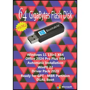 سیستم عامل Windows 11 23H2 13in1 X64 - Driver Pack Offline - Office 2024  نشر مایکروسافت