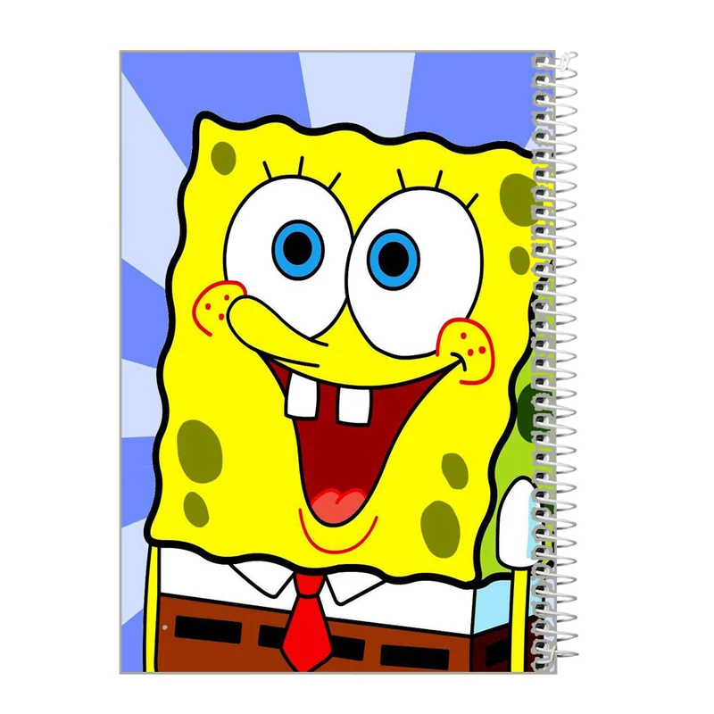 دفتر زبان 60 برگ طرح باب اسفنجی z371