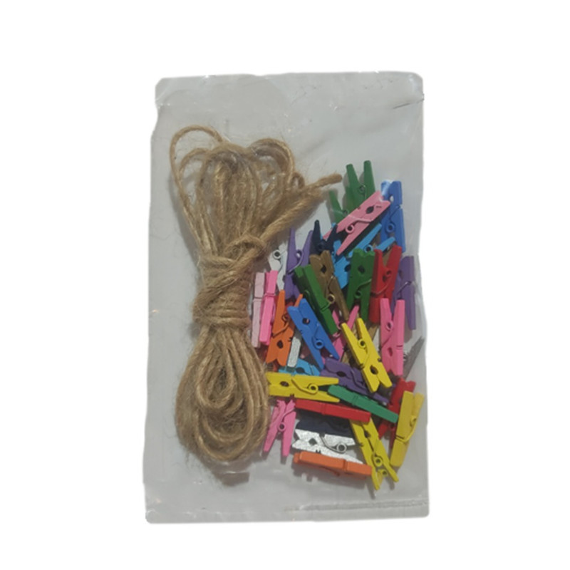 گیره کاغذ مدل چوبی بسته 40 عددی