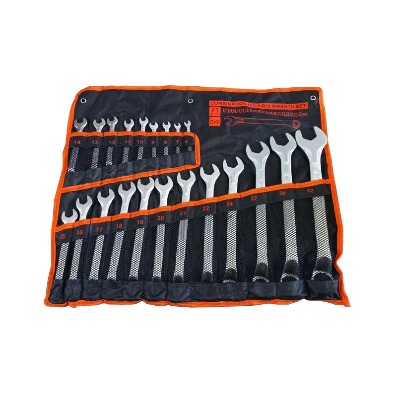 آچار یکسر تخت و یکسر رینگی مدل SAR-21 مجموعه 21 عددی