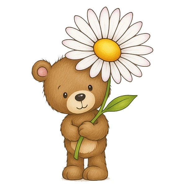 استیکر پارچه و لباس پاد آفرین طرح خرسی کد 2977