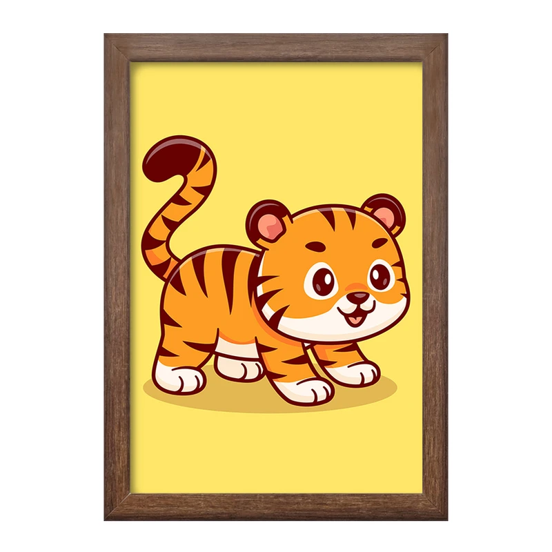 تابلو خندالو طرح حیوانات بامزه ببر کد 25403