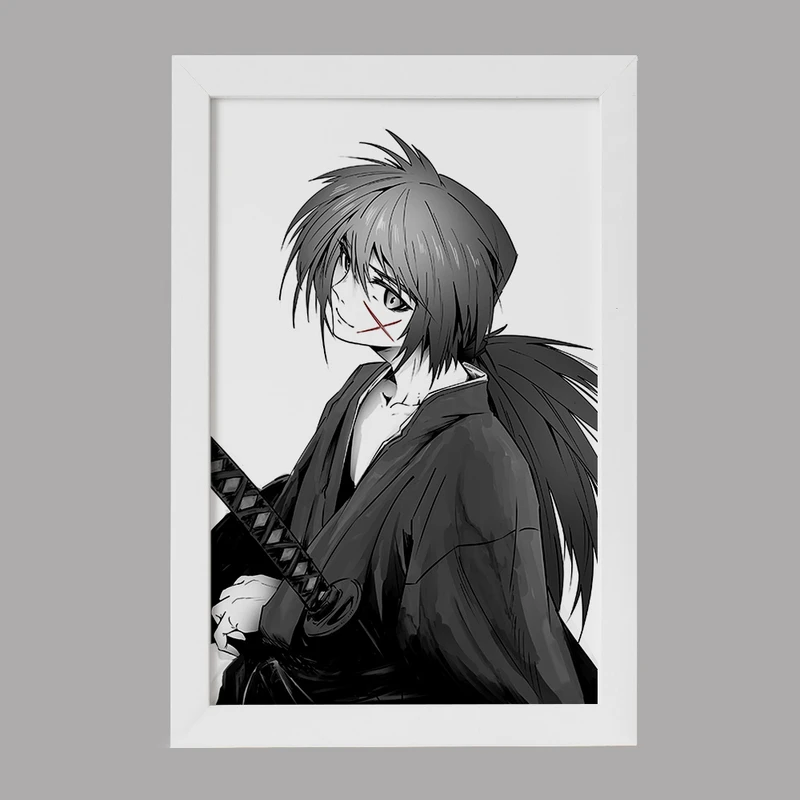 تابلو خندالو مدل انیمه رورونی کنشین کد 34901