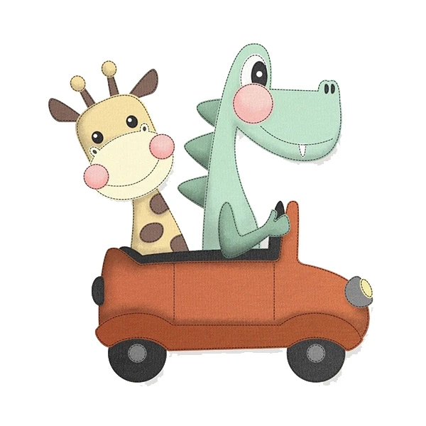 استیکر پارچه و لباس پاد آفرین طرح کارتونی بچگانه کد 3653