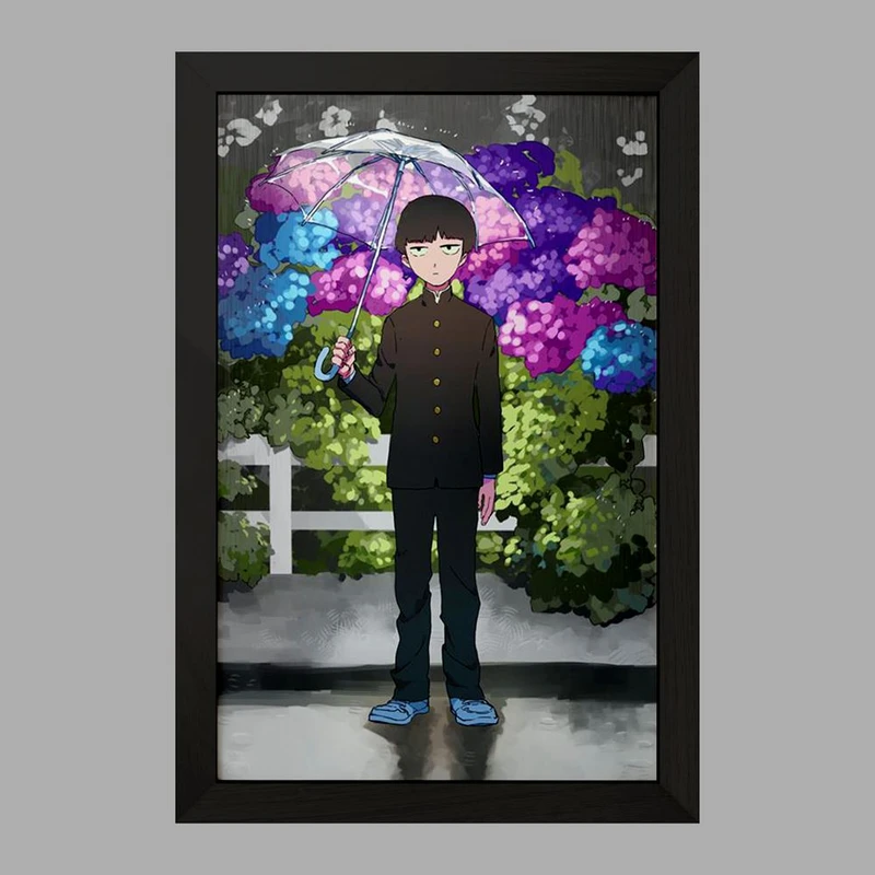 تابلو خندالو مدل شییکو انیمه موب سایکو Mob Psycho 100 کد 24445