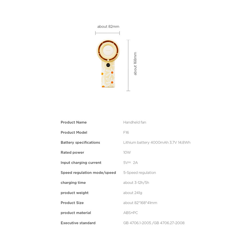 پنکه شارژی قابل حمل سولو مدل F16 Flower