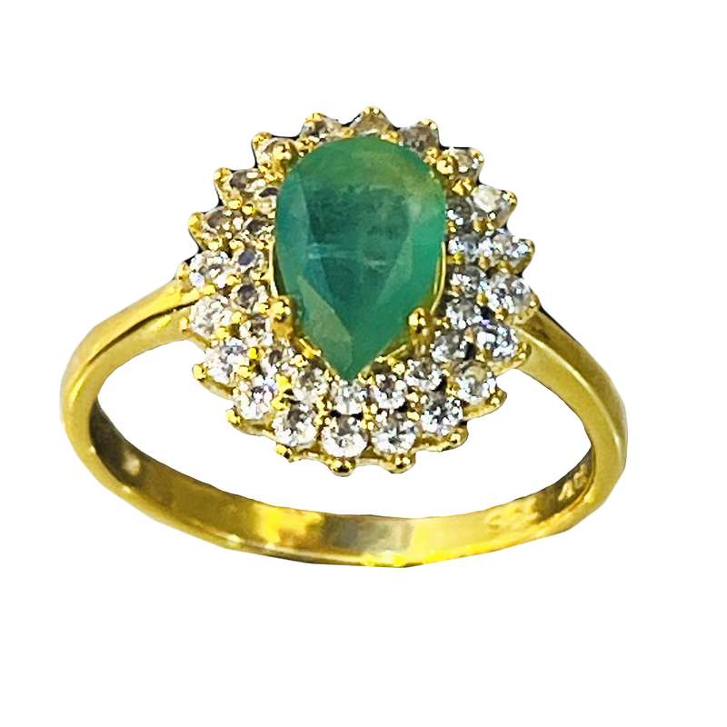 انگشتر نقره زنانه مدل مزین به جواهر