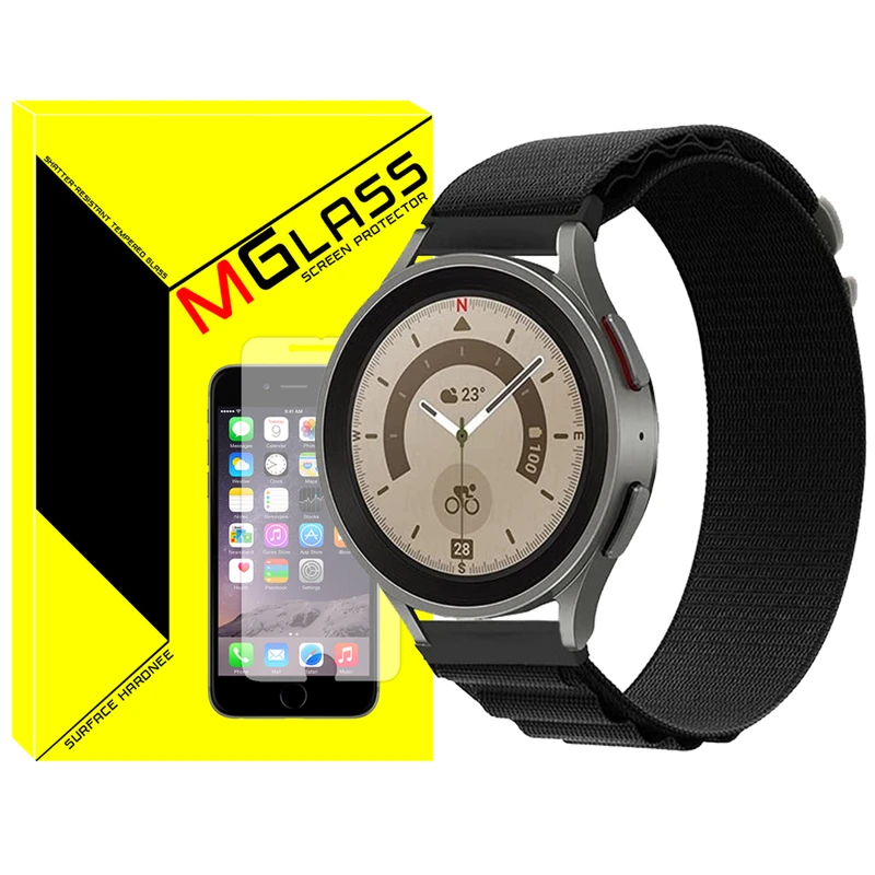 بند امگلس مدل Alpine-MG مناسب برای ساعت هوشمند سامسونگ Galaxy Watch 4/5/6 سایز 40/43/44/46/47 میلی متری