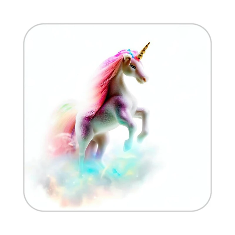 زیر لیوانی کاکتی طرح اسب تک شاخ و یونیکورن مدل mp29245