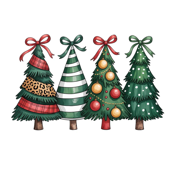 استیکر پارچه و لباس پاد آفرین مدل کریسمس کد S3289