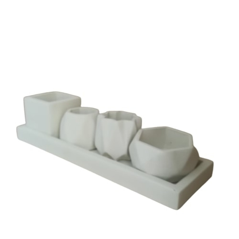 گلدان مدل مینیاتوری مجموعه 4 عددی