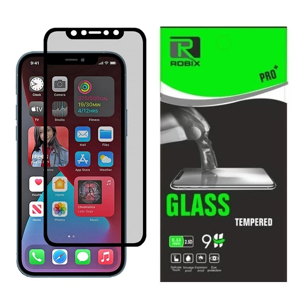 محافظ صفحه نمایش حریم شخصی روبیکس مدل FL-12 مناسب برای گوشی موبایل اپل iPhone 12 mini